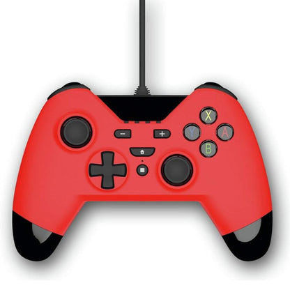 Gioteck Wx4 Premium Kabelgebundener Controller Nintendo Switch/Ps3/Pc Kabelgebundener Joystick Rot