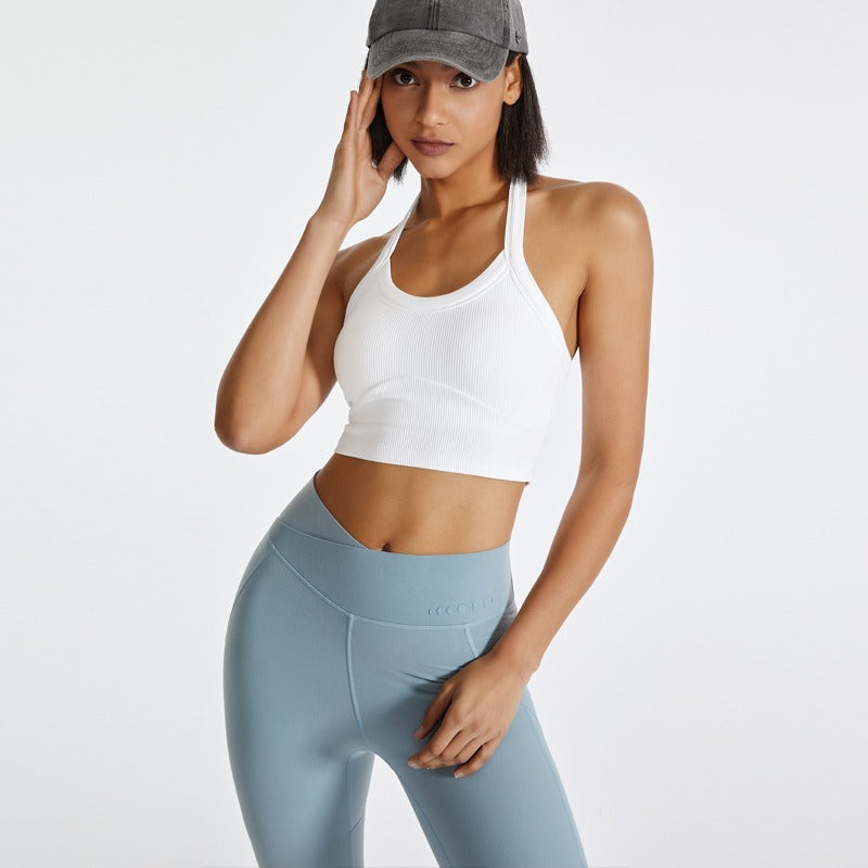 Reggiseno Sportivo Donna in Cotone – Canotta Yoga Traspirante Senza Ferretto