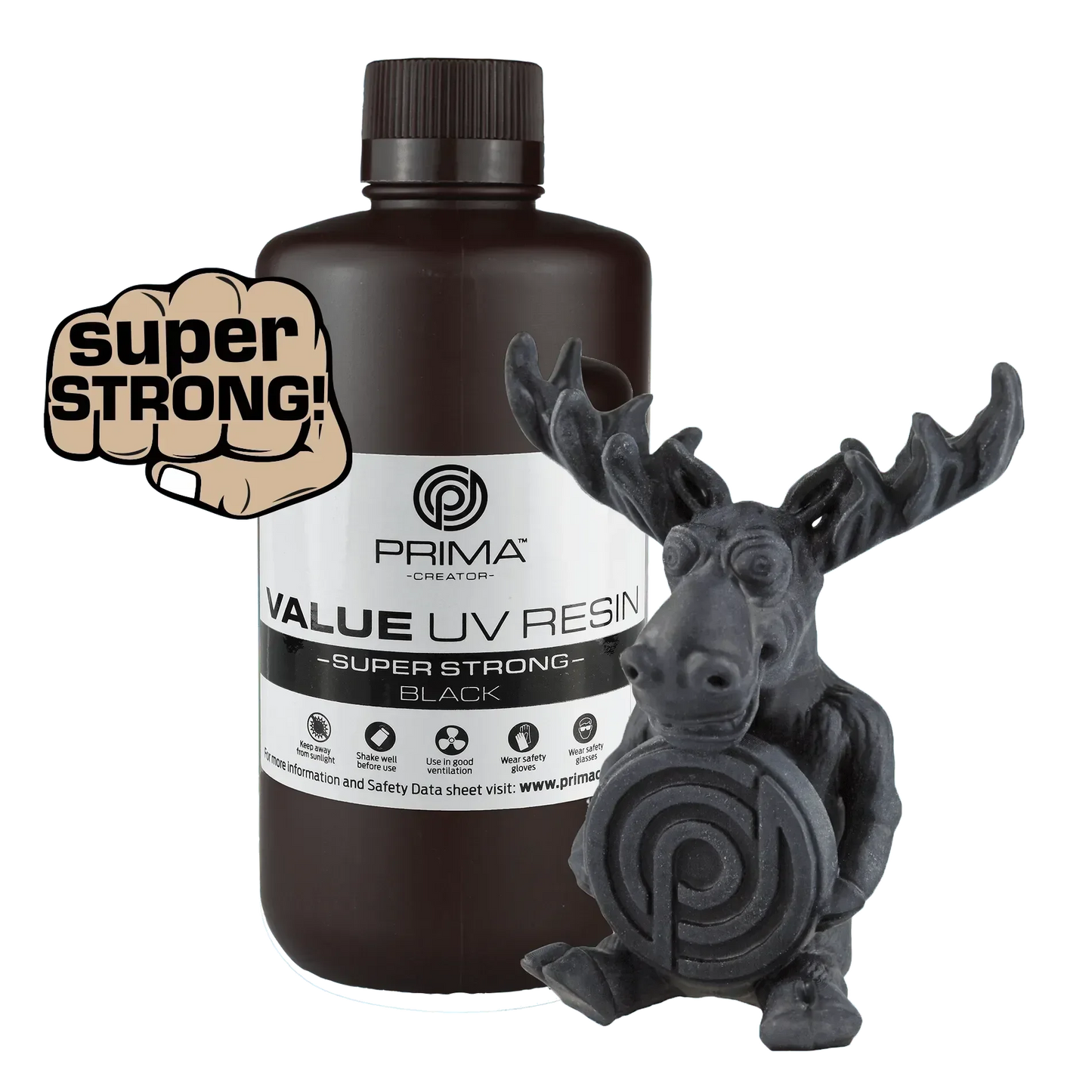 RESINA UV SUPER FORTE PRIMACREATOR - BLACK 1L