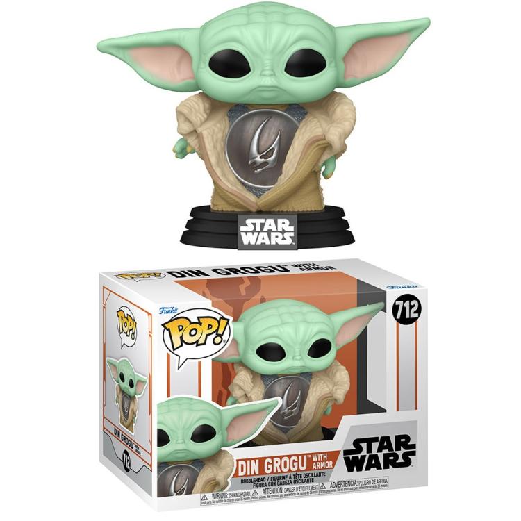 Funko Pop ! Star Wars (712) Din Grogu W/ Armor (The Child Baby Yoda) 9cm