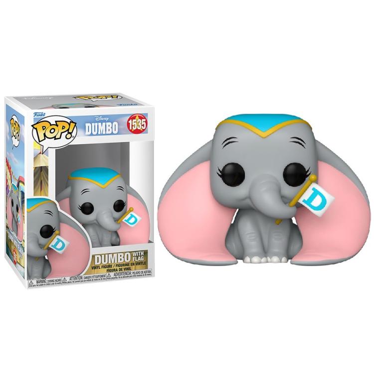 Funko Pop! Disney - Dumbo (1535) Dumbo mit Flagge Vinyl Figur 9cm Sammlerfigur
