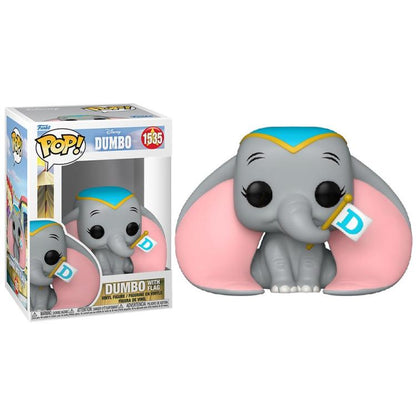 Funko Pop! Disney - Dumbo (1535) Dumbo mit Flagge Vinyl Figur 9cm Sammlerfigur
