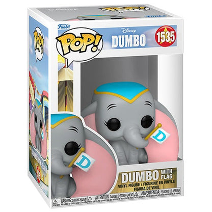 Funko Pop! Disney - Dumbo (1535) Dumbo mit Flagge Vinyl Figur 9cm Sammlerfigur