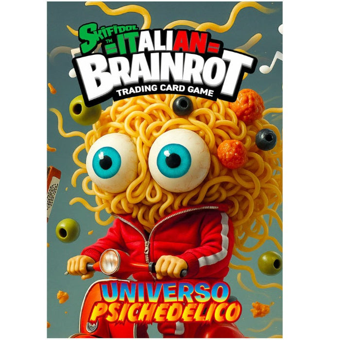 Skifidol Brainrot Universo Psichedelico Album TCG + 1 bustina Card 7 Carte
