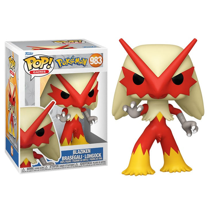 Funko Pop! Games Pokémon – (983) Blaziken Vinyl Figur 9cm (EMEA) Evo Torchic
