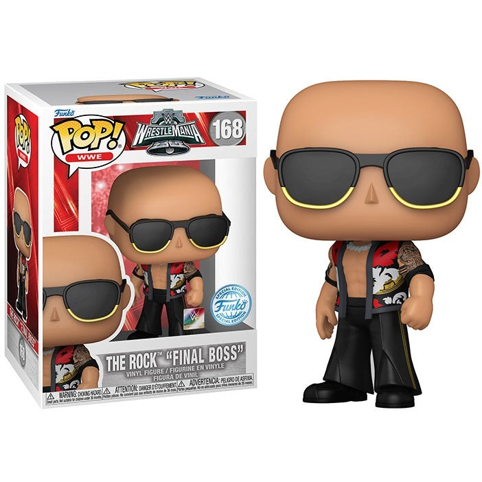 Funko Pop ! Wwe -  (168) The Rock "Final Boss" Vinyl Figure SPECIAL