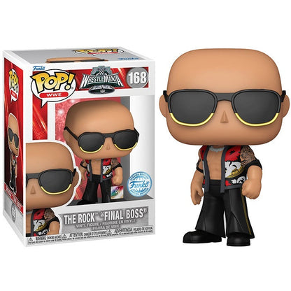 Funko Pop ! Wwe -  (168) The Rock "Final Boss" Vinyl Figure SPECIAL