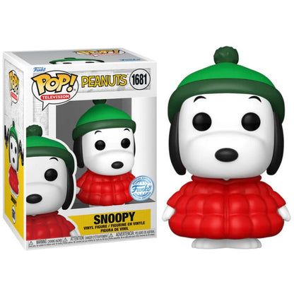 Funko Pop! Television – Peanuts (1681) Snoopy im Mantel Special Edition Figur 9cm