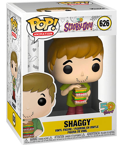 Funko Pop! Animation Scooby-Doo! 50. Jubiläum – (626) Shaggy mit Sandwich Figur 9cm