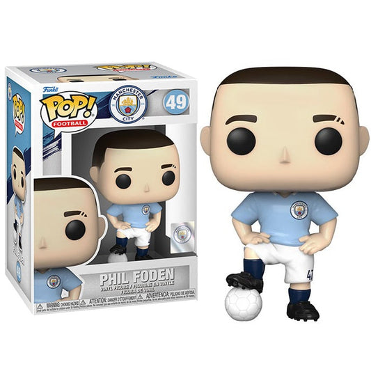 Funko Pop! Football Manchester City – (49) Phil Foden Figur Vinyl England 9Cm