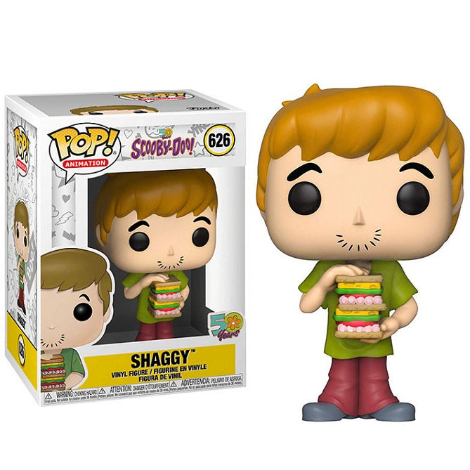 Funko Pop! Animation Scooby-Doo! 50. Jubiläum – (626) Shaggy mit Sandwich Figur 9cm