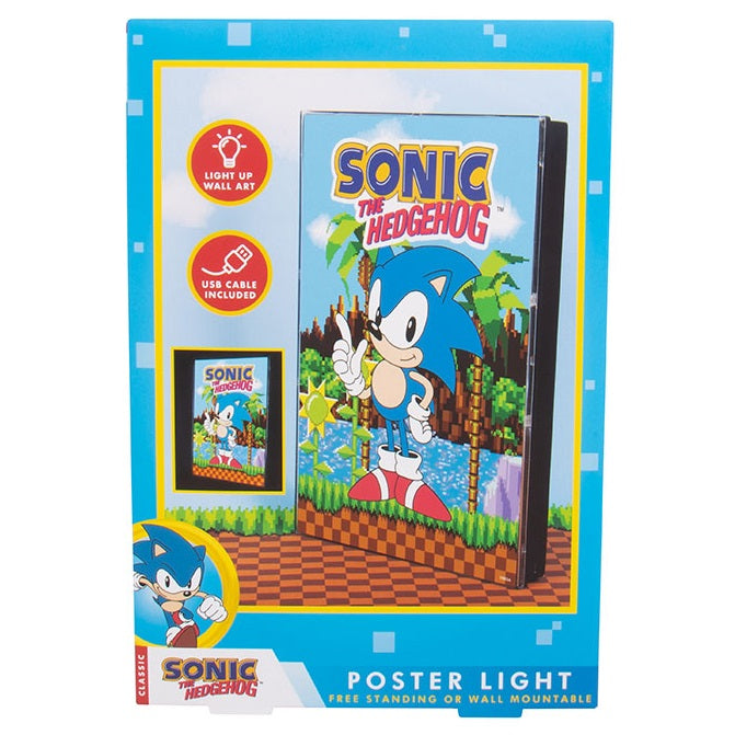 Fizz Lampe Plakat Sonic The Hedgehog Led Licht Sammlerstück Nachtlicht