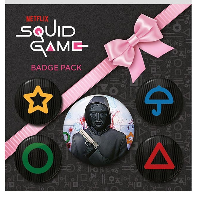Pyramid Squid Game Frontmann Anstecknadeln TV-Serien-Pack Netflix TV-Serie