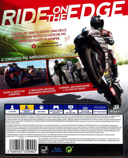 Tt Isle Of Man Ride On The Edge PS4-Spiel Italienisch Straßenmotorrad Playstation 4