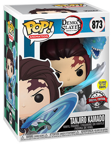 Funko Pop! Animation Demon Slayer - (873) Tanjiro W/ Dragon Special Glow GITD