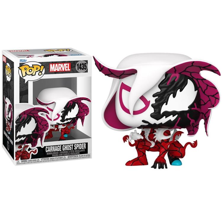 Funko Pop! Marvel (1435) Carnage Ghost Spider Vinylfigur 9cm Statue