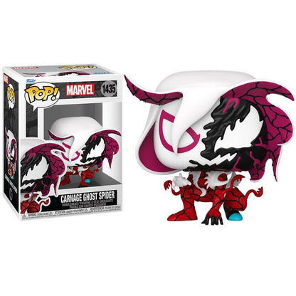 Funko Pop! Marvel (1435) Carnage Ghost Spider Vinylfigur 9cm Statue