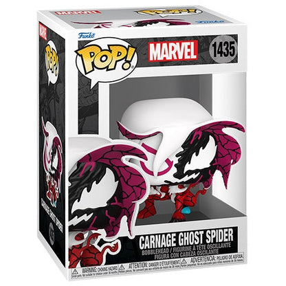 Funko Pop! Marvel (1435) Carnage Ghost Spider Vinylfigur 9cm Statue