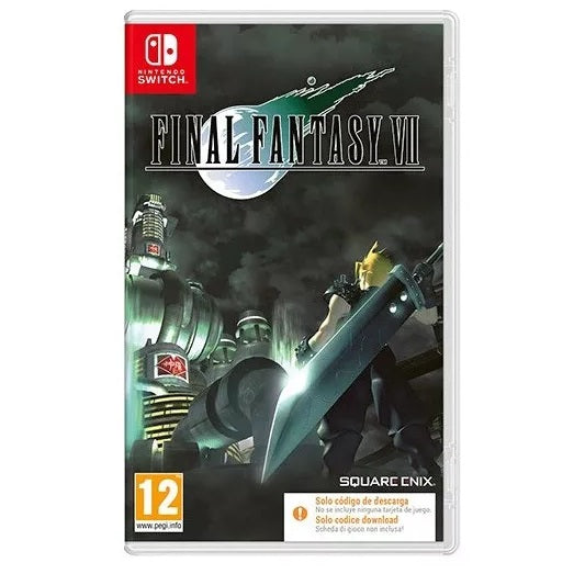 Final Fantasy VII Nintendo Switch (CIAB) Italienisch Spiel Neu Versiegelt PAL ITA