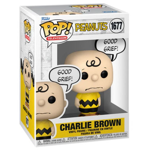 Funko Pop! Television – Peanuts (1677) Charlie Brown (Good Grief) Figur 9cm