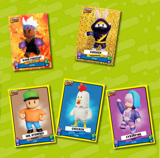 Stumble Guys Box mit 20 Kartenpäckchen Stumble Invasion Karten Diramix Card