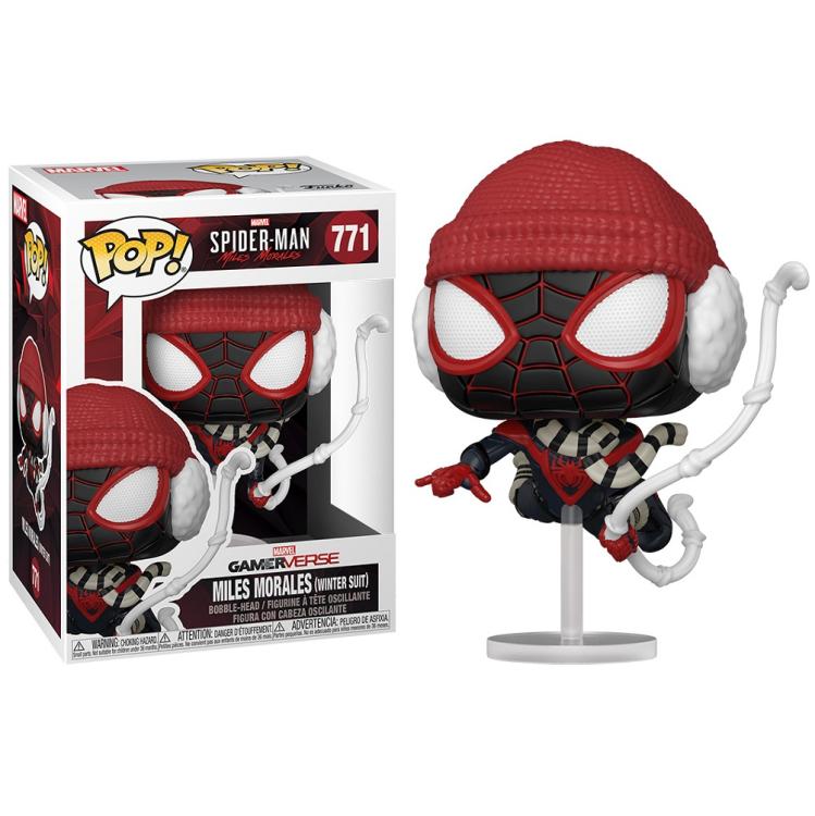 Funko Pop! Spiderman Miles Morales – (771) Spider-Man Winter Suit Figur 9cm