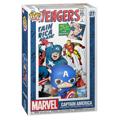 Funko Pop ! Comic Cover Marvel Avengers -(27) Captain America Special Exm Figure