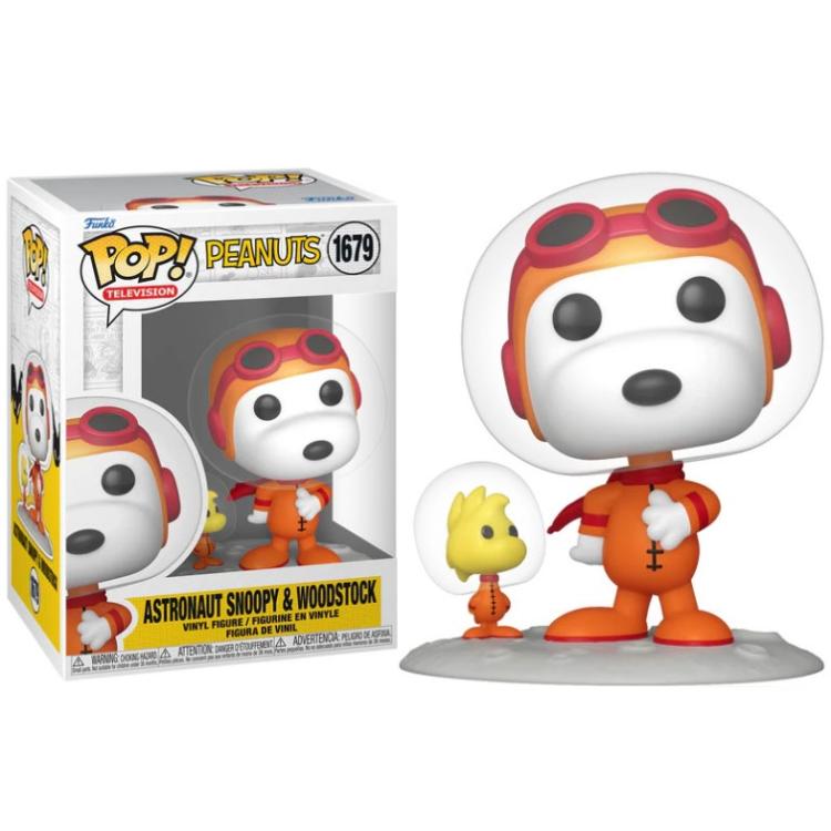 Funko Pop! Television – Peanuts (1679) Astronaut Snoopy & Woodstock Figur 9 cm