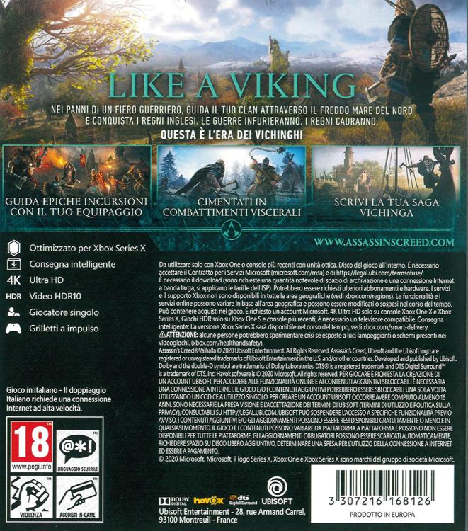 Assassin's Creed Valhalla Xbox One Spiel Deutsch Neu Xbox Series X Versiegelt