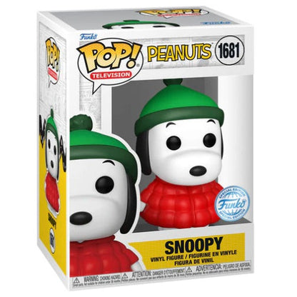 Funko Pop! Television – Peanuts (1681) Snoopy im Mantel Special Edition Figur 9cm