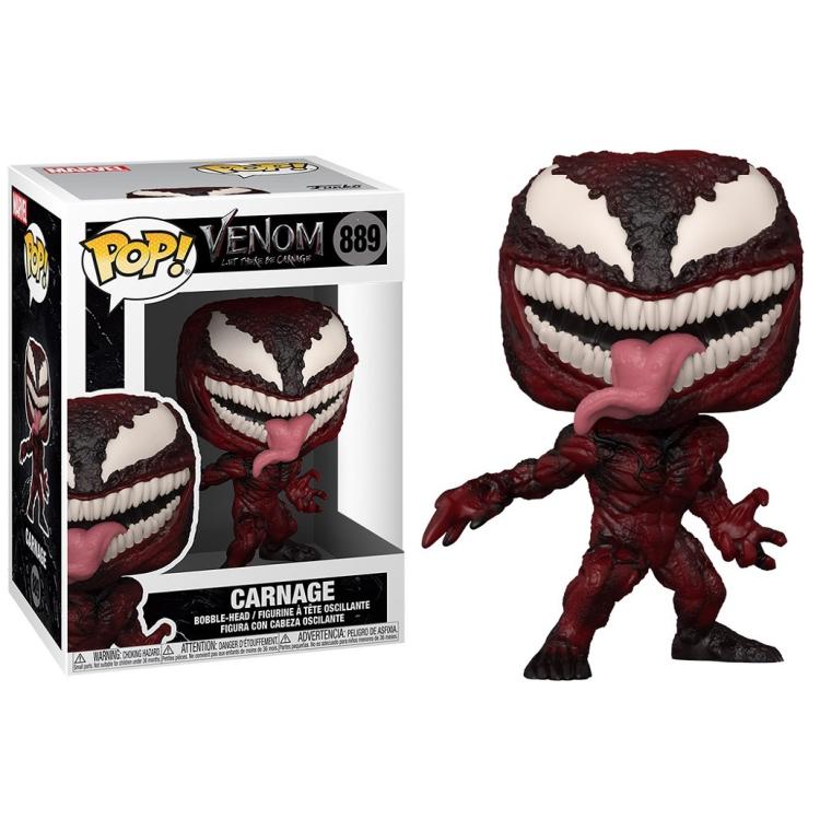 Funko Pop ! Marvel Let There Be Carnage Venom 2 - (889) Carnage Vinyl Figur 9cm