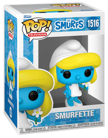 Funko Pop! Television Schlümpfe - (1516) Schlumpfine Figur The Smurfs Smurfette 9Cm