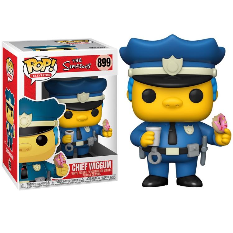 Funko Pop! Television – Die Simpsons (899) Chief Wiggum Vinylfigur 9 cm Statue
