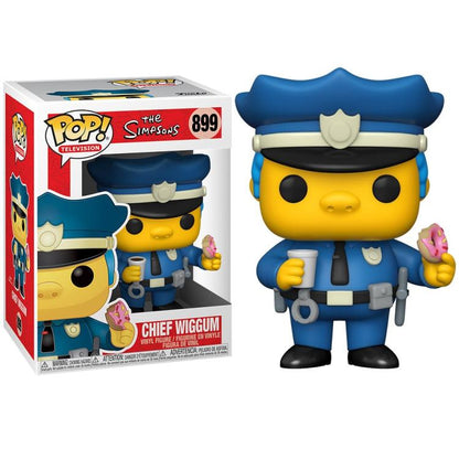 Funko Pop! Television – Die Simpsons (899) Chief Wiggum Vinylfigur 9 cm Statue
