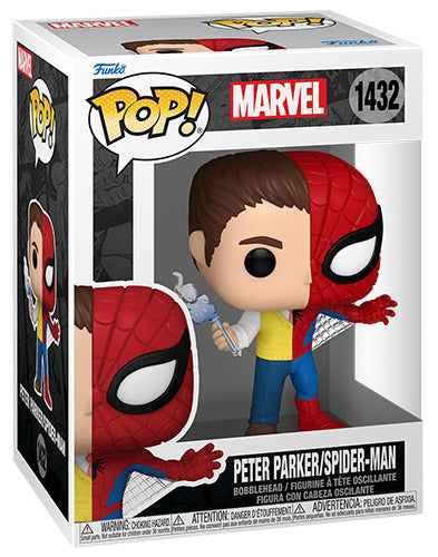 Funko Pop! Marvel Split - (1432) Peter Parker / Spider-Man Figur 9cm Spiderman