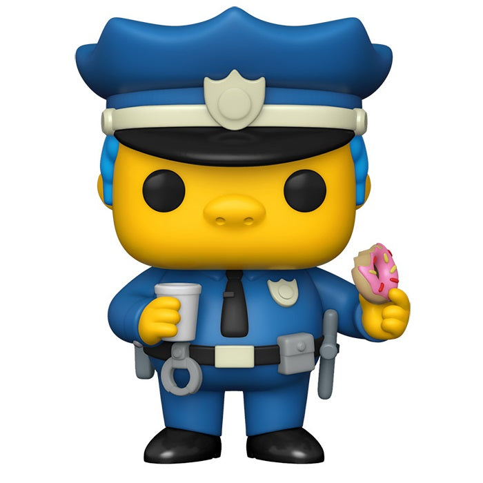 Funko Pop! Television – Die Simpsons (899) Chief Wiggum Vinylfigur 9 cm Statue