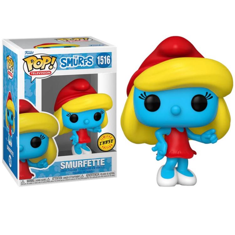 Funko Pop! TV Die Schlümpfe – (1516) Schlumpfine Figur The Smurfs (Chase) Schlumpfine 9cm