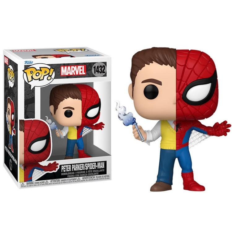 Funko Pop! Marvel Split - (1432) Peter Parker / Spider-Man Figur 9cm Spiderman