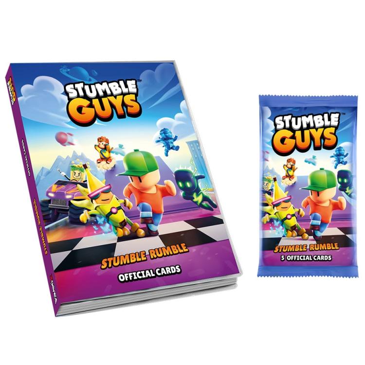 Stumble Guys Album-Karten Stumble Rumble Ordner + 1 Tüte mit 5 Karten Neu