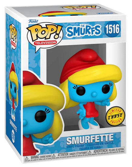Funko Pop! TV Die Schlümpfe – (1516) Schlumpfine Figur The Smurfs (Chase) Schlumpfine 9cm