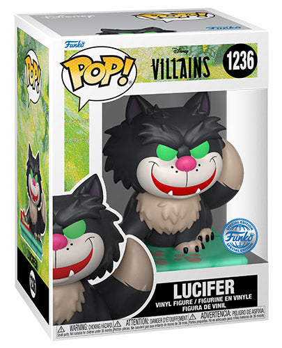 Funko Pop ! Disney Bösewichte - (1236) Lucifer Figur Cinderella Katze Special 9cm