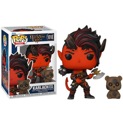 Funko Pop ! Games Baldur'S Gate 3 - (1018) Karlach W/Clive Vinyl Figure 9Cm
