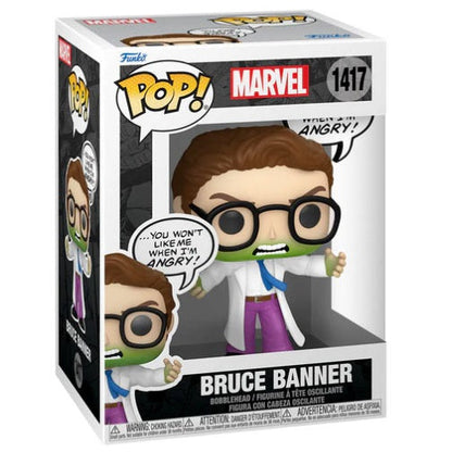 Funko Pop! Marvel (1417) Bruce Banner (Mach mich nicht wütend) Vinyl-Figur 9 cm