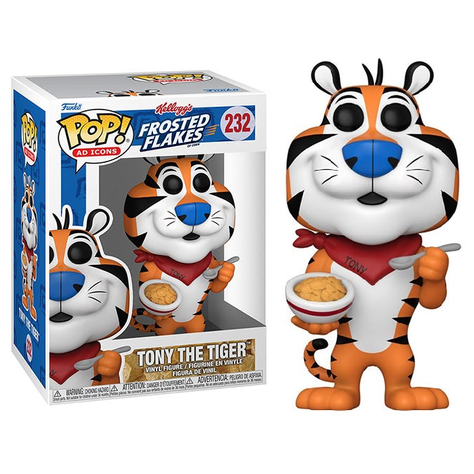 Funko Pop ! Ad Icons - Kellogg'S Frosted Flakes (232) Tony The Tiger Figure 9Cm