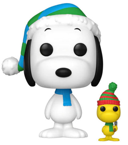 Funko Pop ! Tv Peanuts  - (1628) Snoopy E Woodstock Vinyl Figure Holiday 9Cm