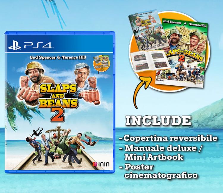 Slaps And Beans 2 PS4 Spiel Bud Spencer und Terence Hill Italienisches Spiel EU Neu