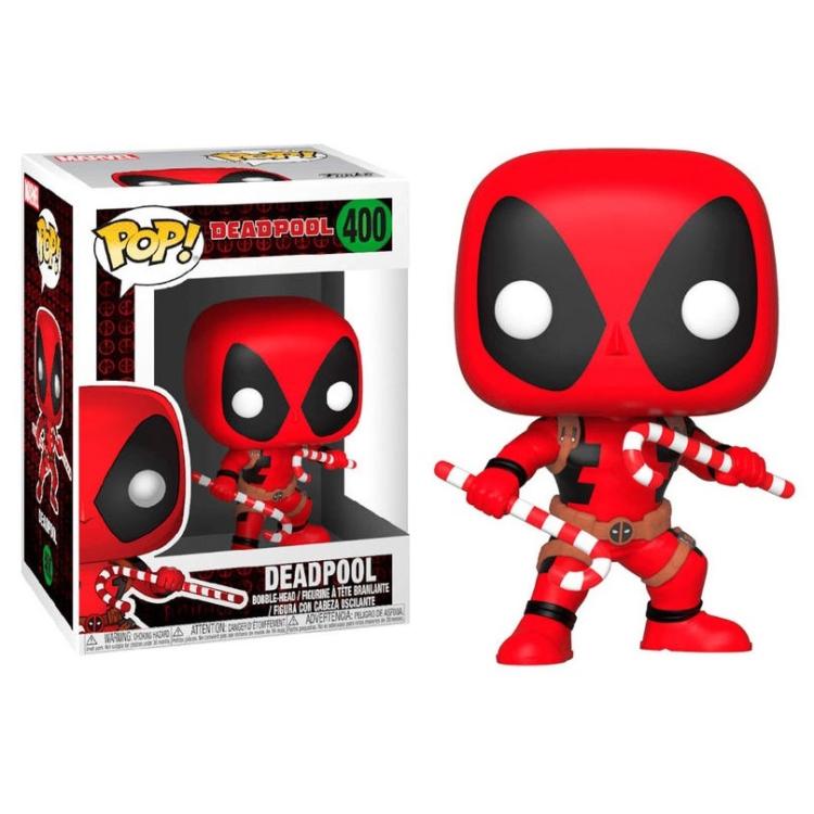 Funko Pop! Marvel Deadpool (400) Candy Canes Deadpool Figur Bobble Vinyl 9cm