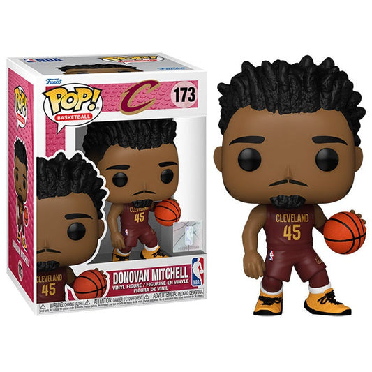 Funko Pop ! Basketball Cavs Cavaliers Nba - (173) Donovan Mitchell Figure 9Cm