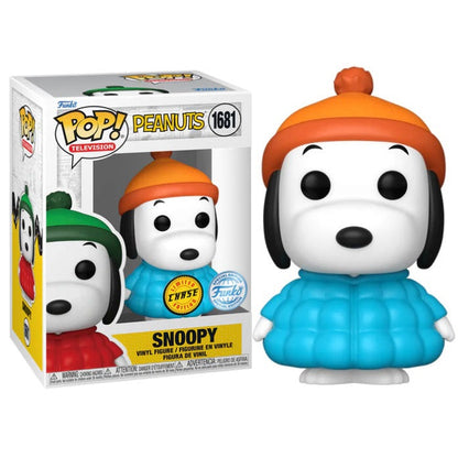 Funko Pop! Television - Peanuts (1681) Snoopy im Mantel - Chase Edition Figur 9 cm