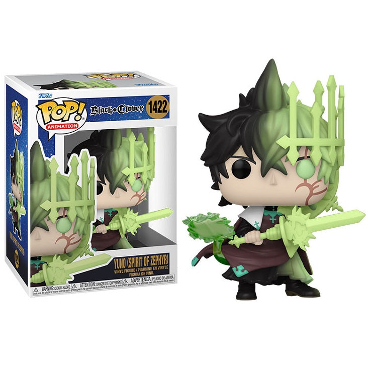 Funko Pop ! Animation Black Clover S2 - (1422) Yuno Spirit Of Zephyr Figure 9Cm